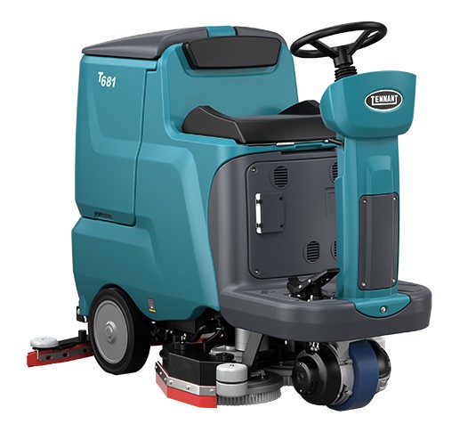 T681 Small Ride-On Scrubber-Dryer alt 1